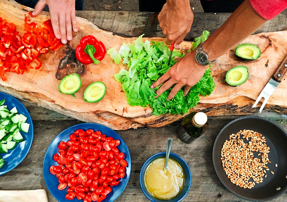recettes de salades en camping ou en van