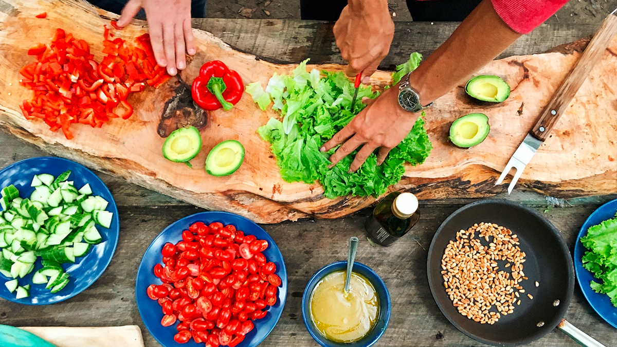 recettes de salades en camping ou en van