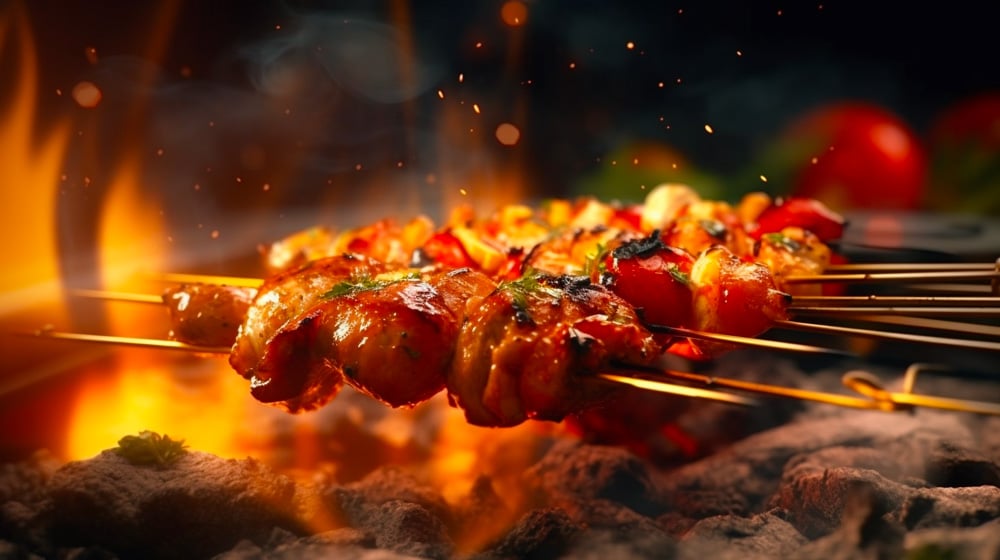 recettes de camping - brochettes de poulet