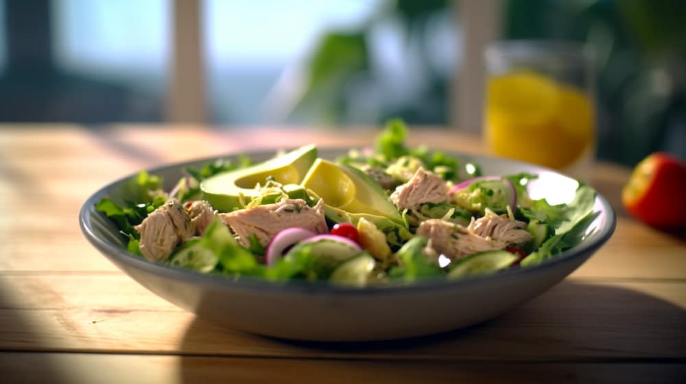 recettes de camping - salade thon avocat